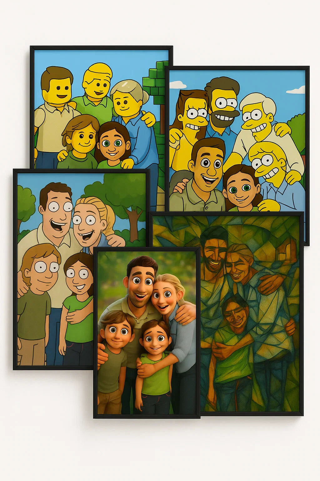 Семейна дигитална карикатура 👪